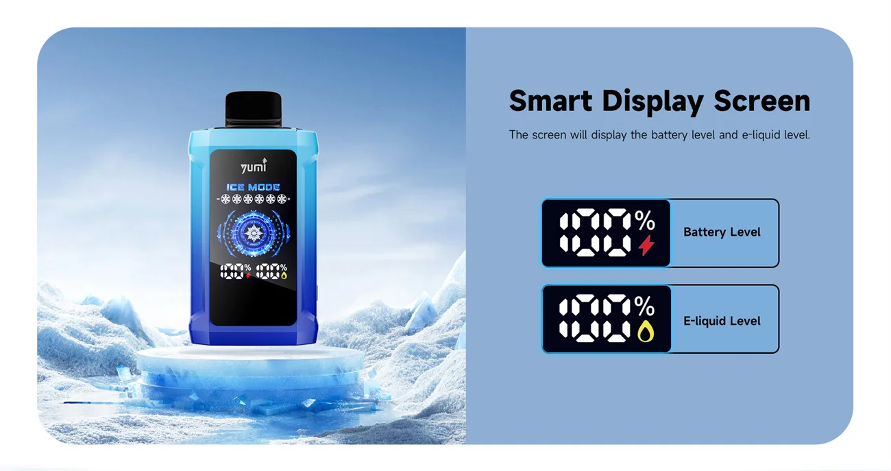 YUMI P20000 Adjustable ICE Level Disposable Vape Kit 650mAh 3