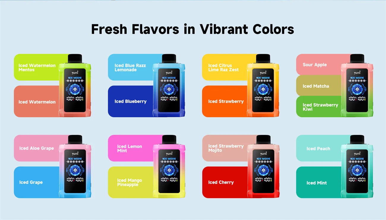 YUMI P20000 Adjustable ICE Level Disposable Vape Kit 650mAh 6