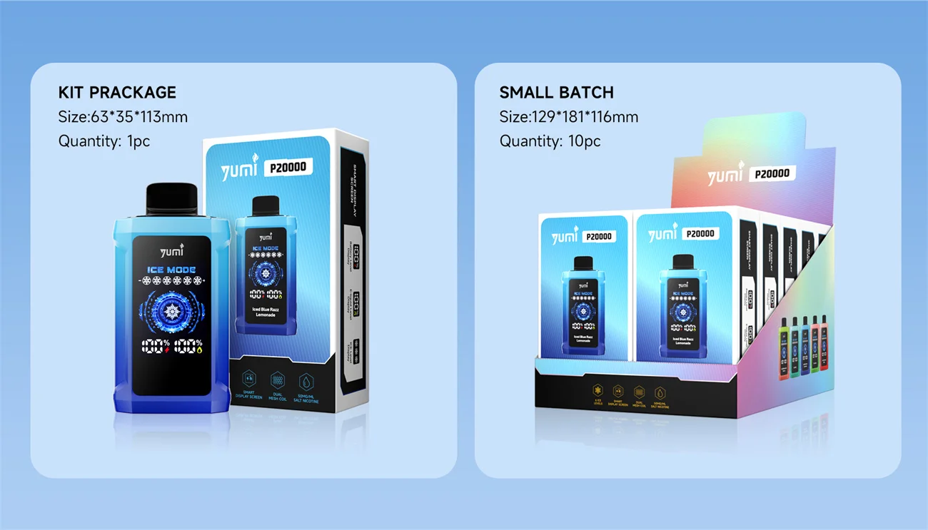 YUMI P20000 Adjustable ICE Level Disposable Vape Kit 650mAh 8