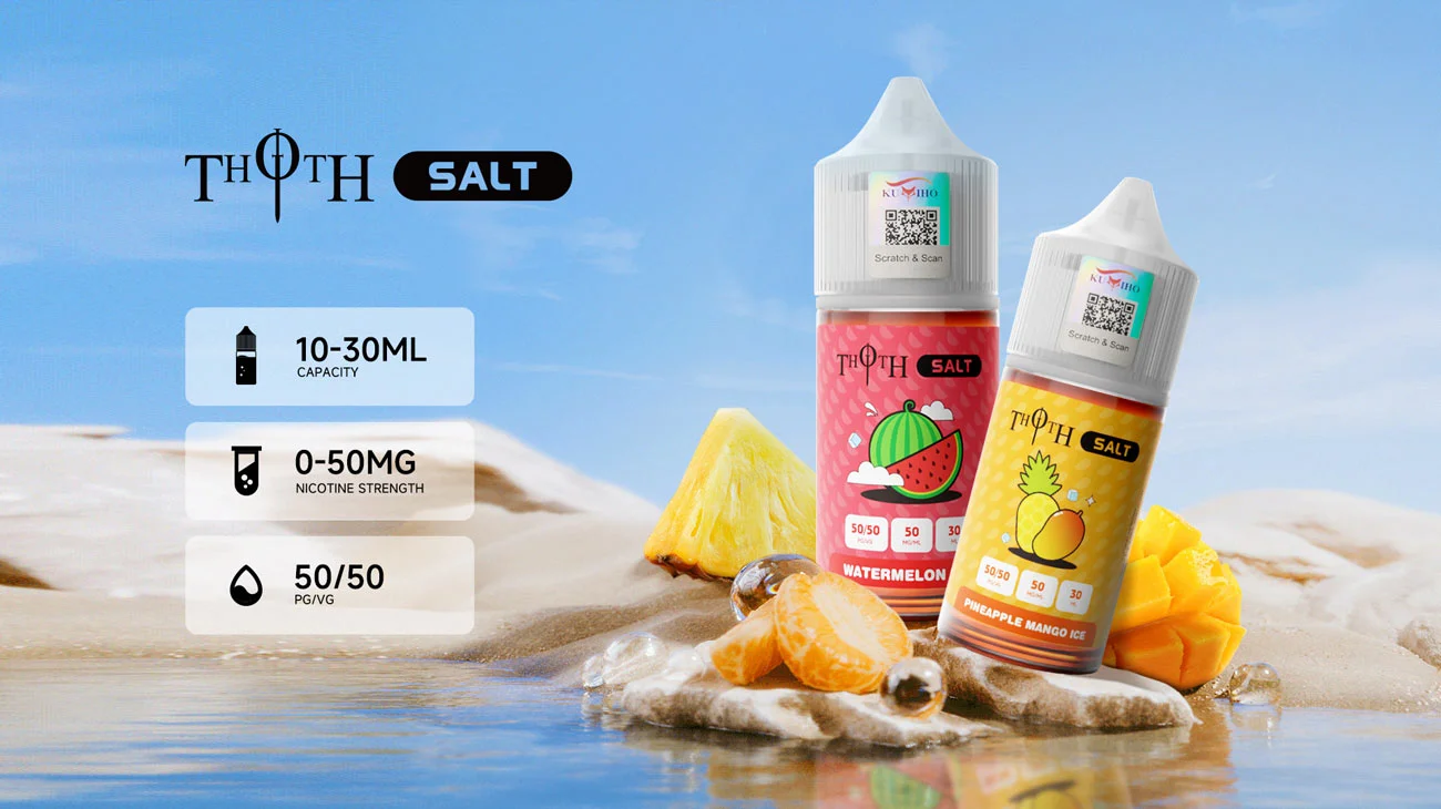 30ml Kumiho THOTH Salt Peach Ice E-liquid 1