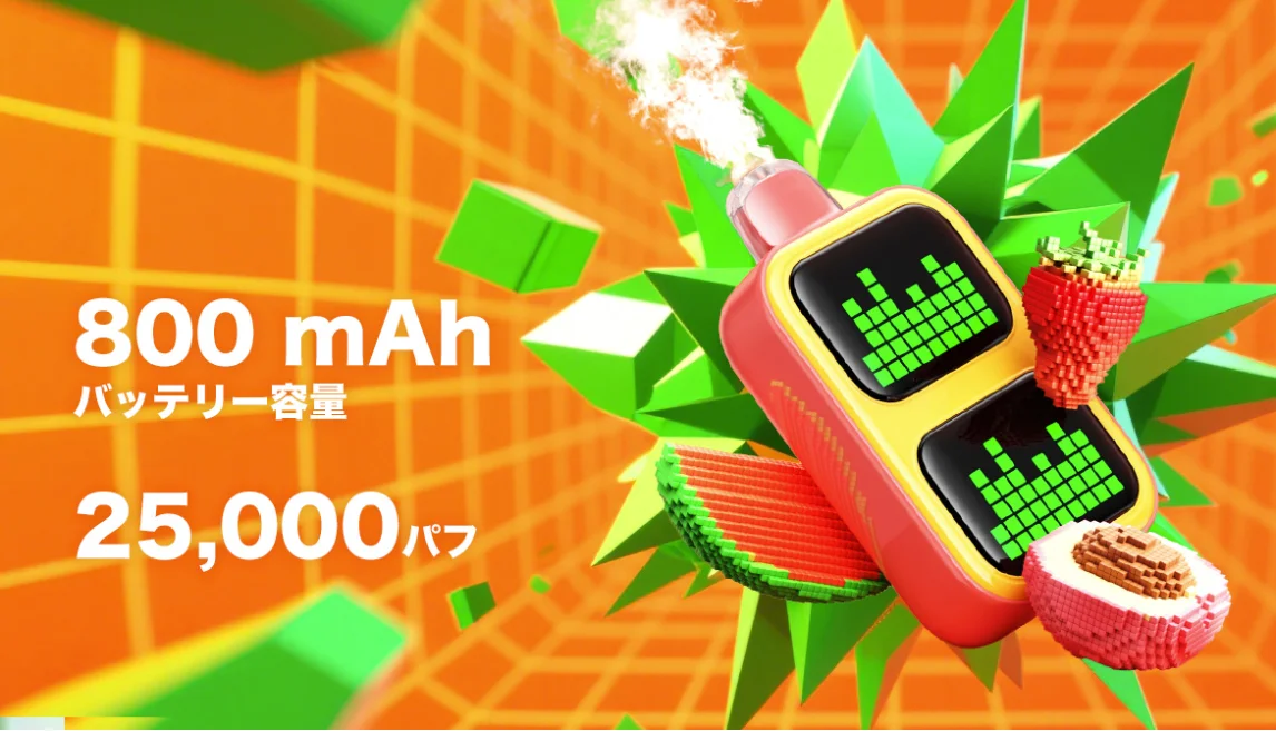 Vaporesso Dojo Pixel 25000 使い捨てベイプ ニコパフ 800mAh 16ml 3