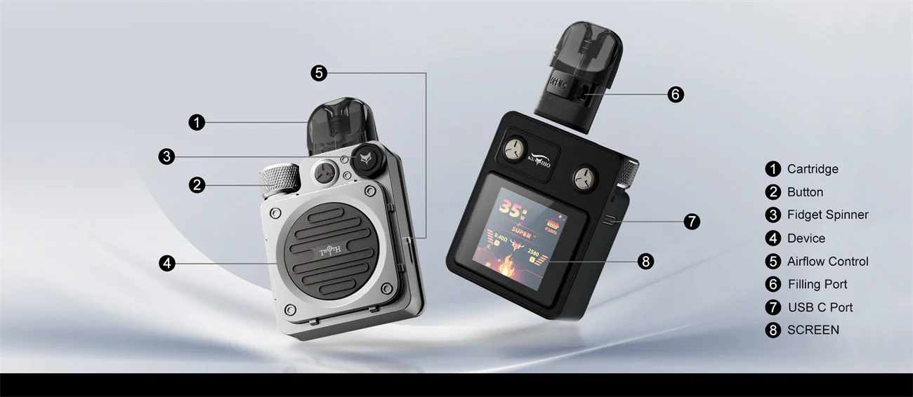 Kumiho THOTH T Pro Pod System Kit 1300mAh 2ml 12