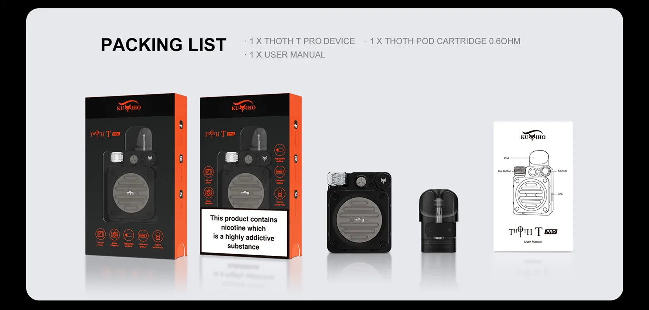 Kumiho THOTH T Pro Pod System Kit 1300mAh 2ml 16