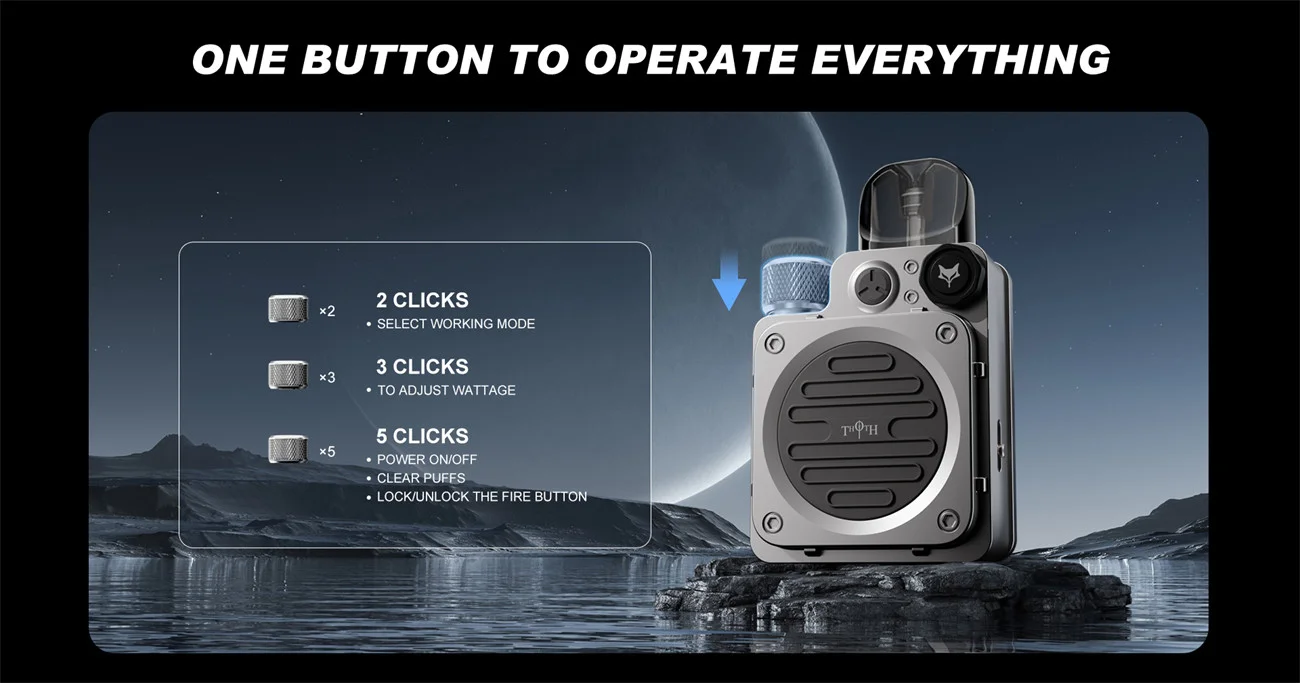 Kumiho THOTH T Pro Pod System Kit 1300mAh 2ml 4