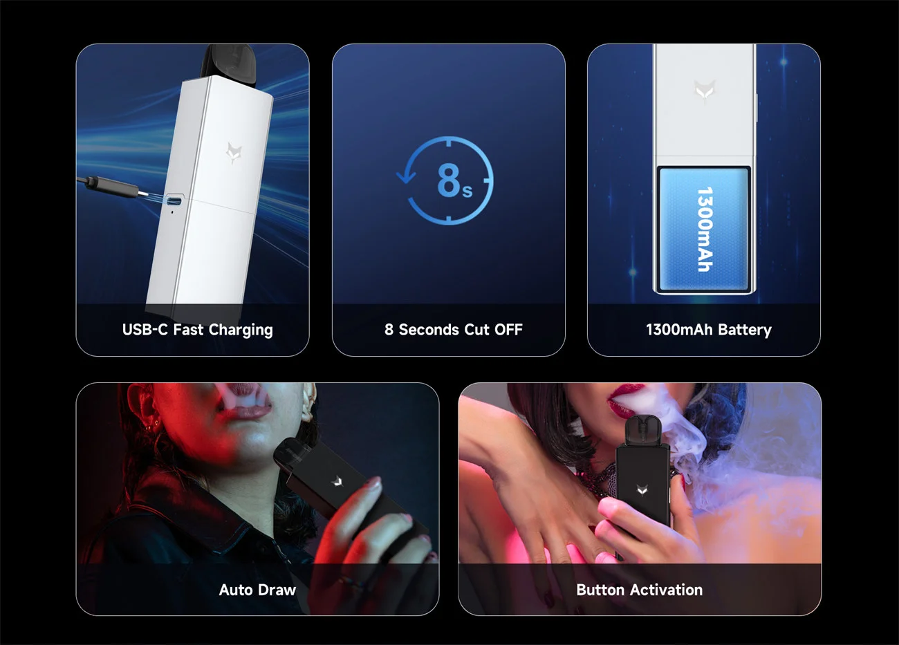 Kumiho THOTH Q Pod System Kit 1300mAh 2ml 5