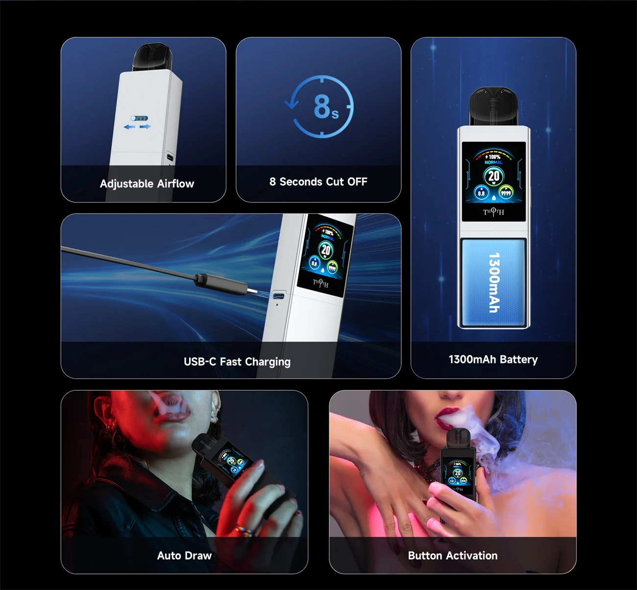 Kumiho THOTH Q Pro Pod System Kit 1300mAh 2ml 6