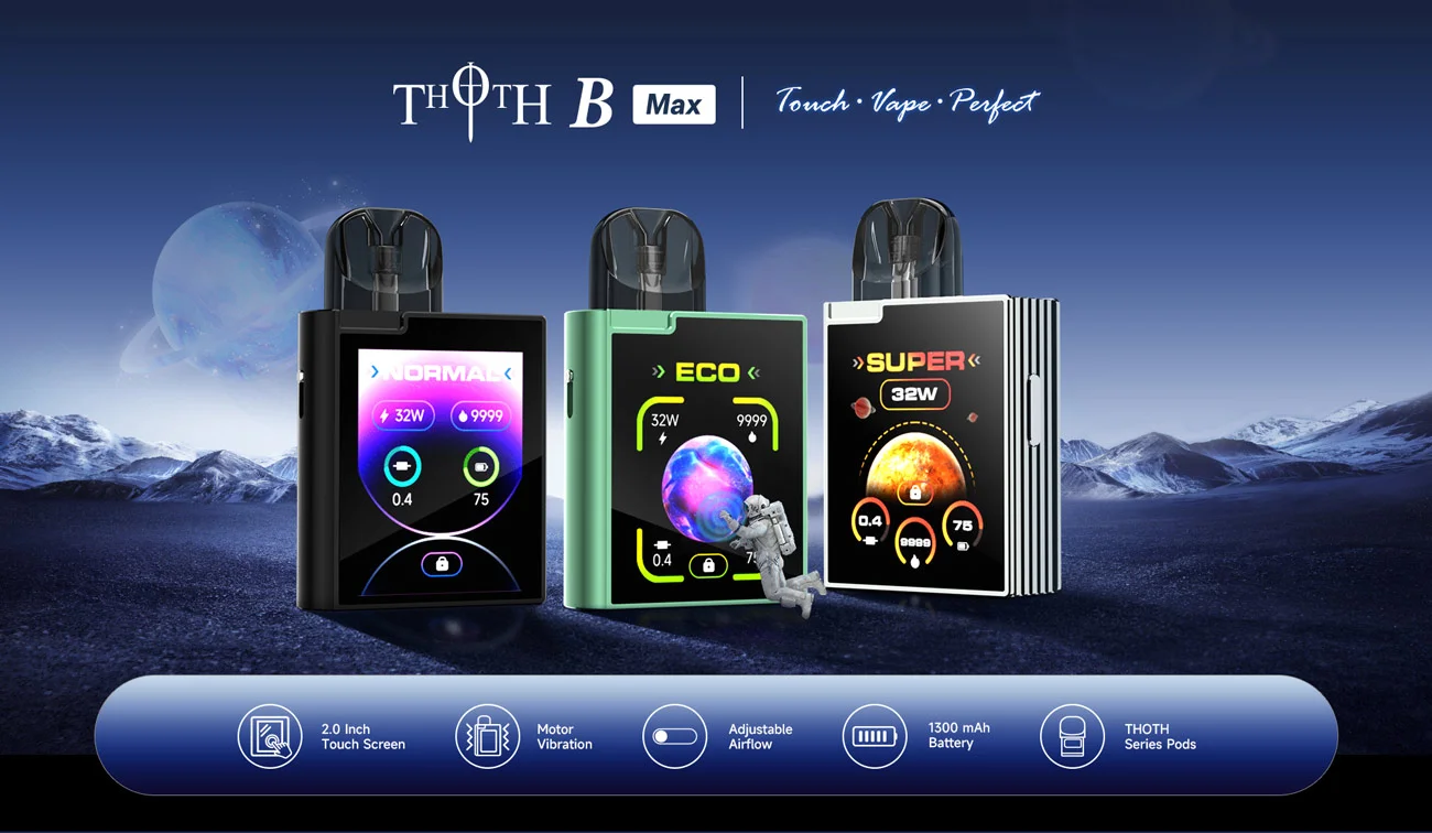 Kumiho THOTH B Max Touch Screen Pod System Kit 1300mAh 2ml 1