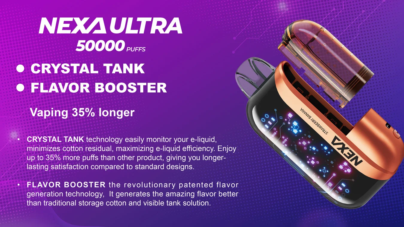 Nexa Ultra 50K Puffs Disposable Vape Kit 800mAh 20ml (Norm: 50K; Turbo: 30K) 5