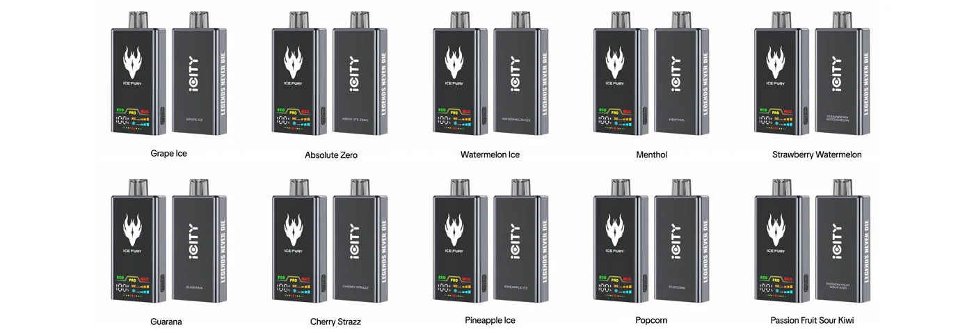 iCity ICE FURY Disposable Vape Kit 900mAh 26ml (40000 Puffs) 2