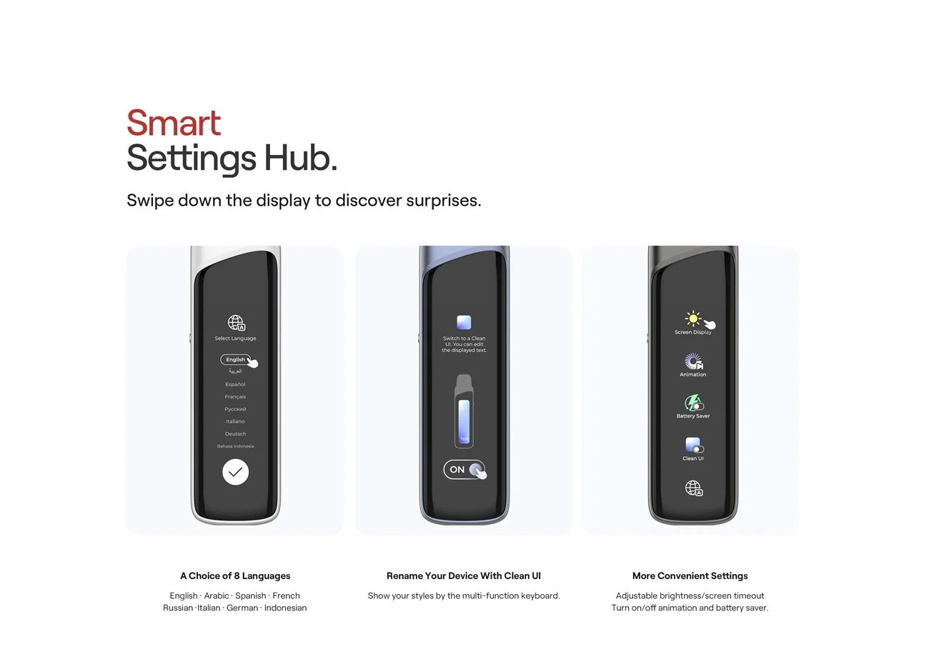 Uwell Caliburn G4 Pro Pod System Kit 1800mAh 3ml (35W) 5