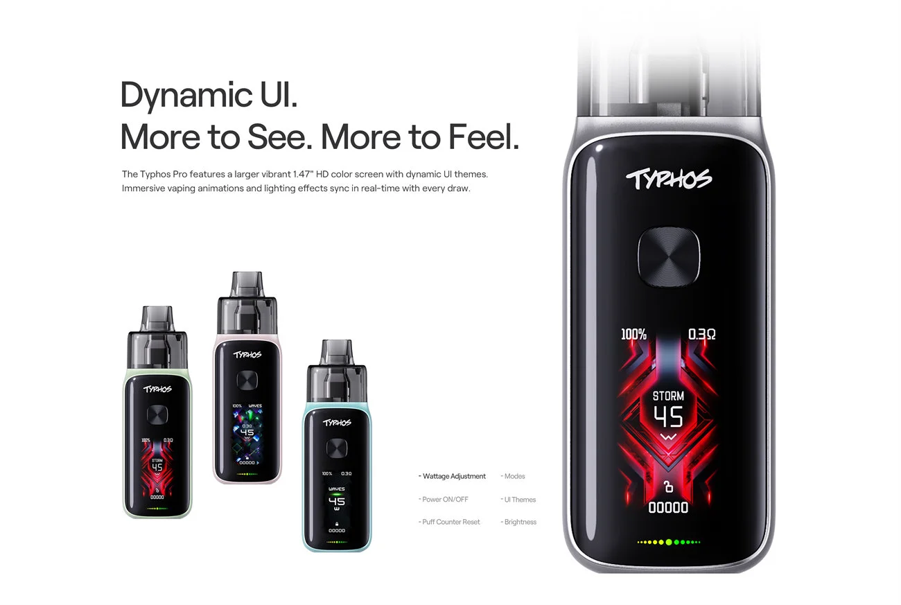 Uwell Typhos Pro Pod System Kit 3000mAh 6ml (Max 45W) 3
