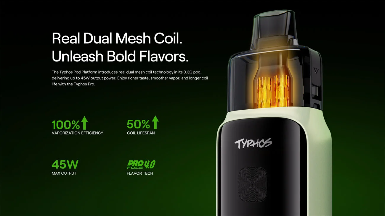 Uwell Typhos Pro Pod System Kit 3000mAh 6ml (Max 45W) 6