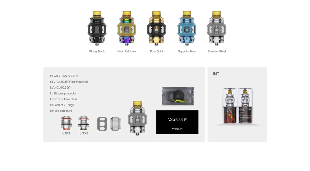 Uwell Valyrian 4 Sub Ohm Tank 8.5ml (32mm) 11