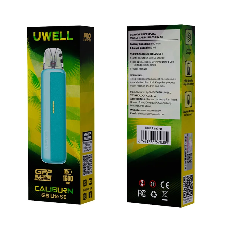 Uwell Caliburn G5 Lite SE Pod System Kit 1600mAh 3ml