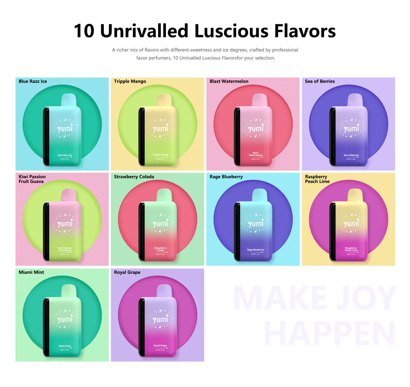 YUMI Nebula 50K Disposable Vape Kit 650mAh (50K Puffs) 5