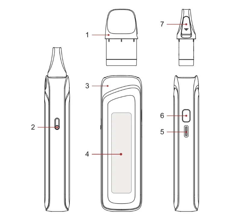 UWELL Caliburn G4 Pro Pod System Kit ユーザーマニュアル 1