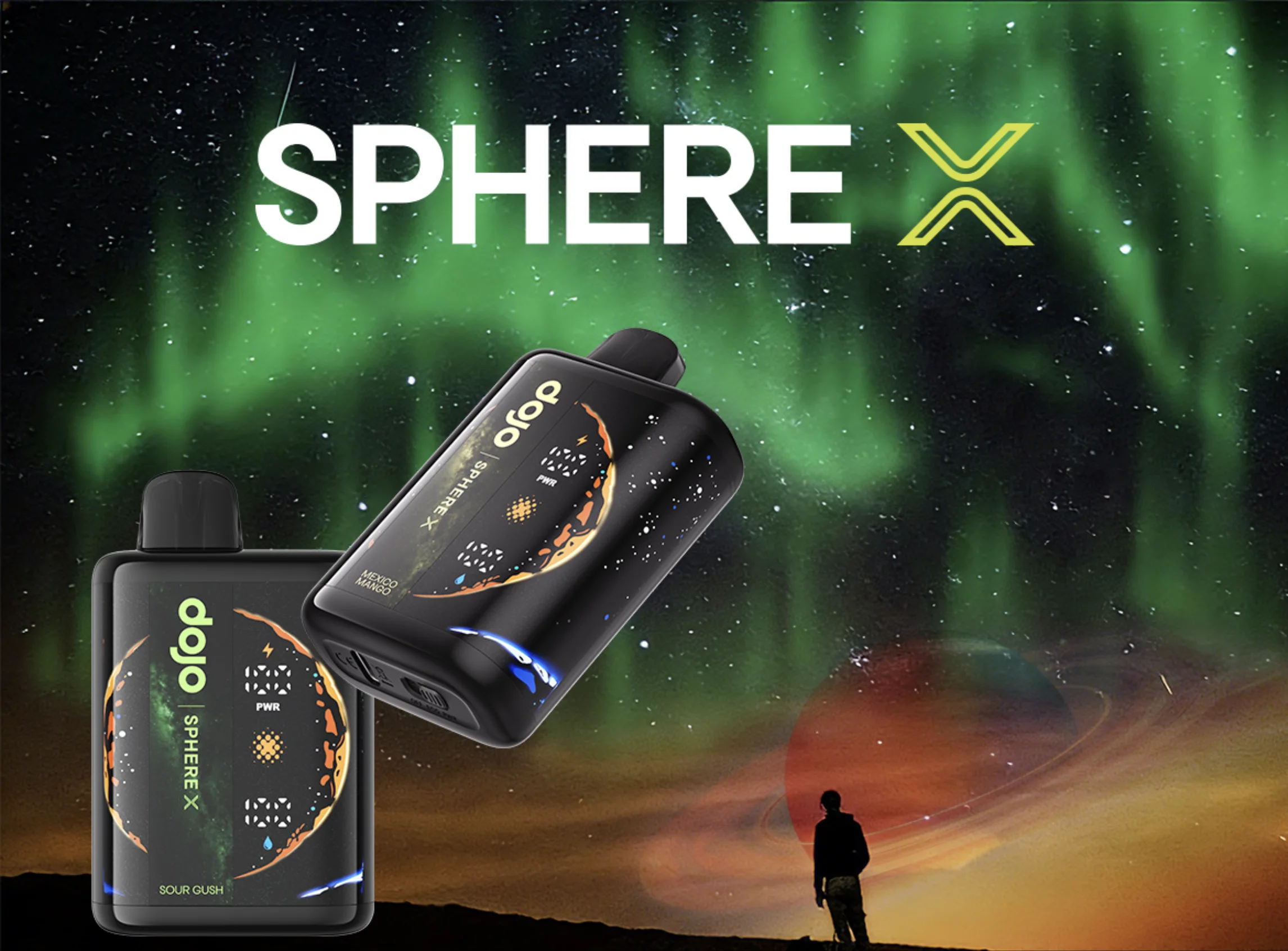 Vaporesso Dojo Sphere X 使い捨てベイプ ニコパフ 1100mAh 20ml (40K Puffs, 360°Surround Screen) 1