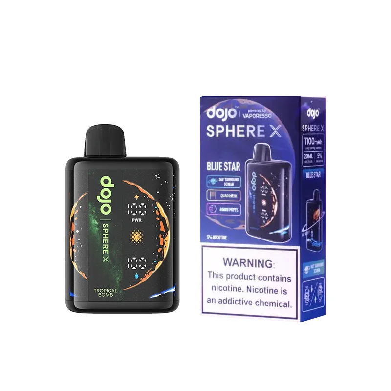 Vaporesso Dojo Sphere X 使い捨てベイプ ニコパフ 1100mAh 20ml (40K Puffs, 360°Surround Screen)